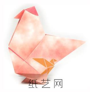 母鸡折纸视频,轻松学会制作可爱小鸡